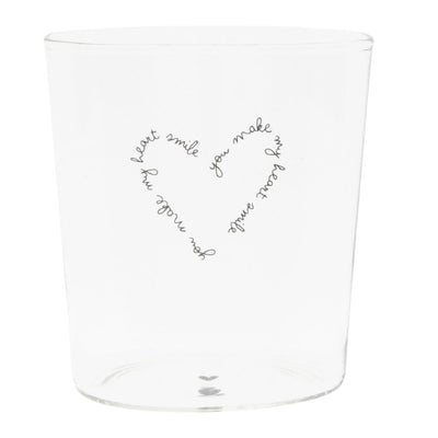 Bastion Collections Glas You make my heart smile mittel