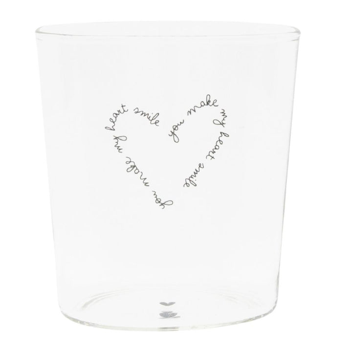 Bastion Collections Glas You make my heart smile mittel