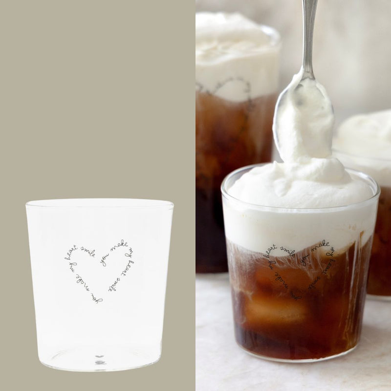 Bastion Collections Glas You make my heart smile mittel