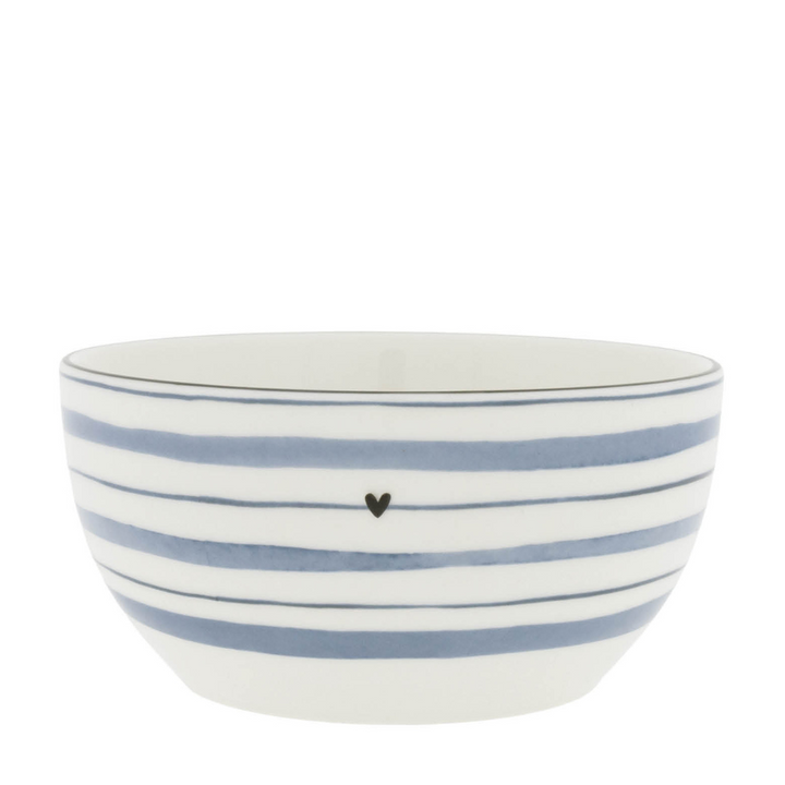 Bastion Collections Schale Watercolour Blue Stripes mittel