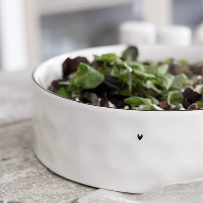 Bastion Collections Salatschale Heart in black groß