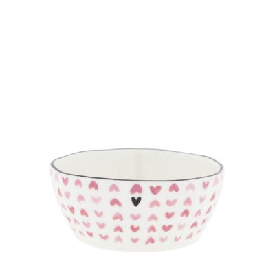 Bastion Collections Dip-Schälchen Watercolour Rose Hearts all over