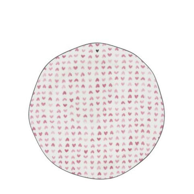 Bastion Collections Frühstücksteller Rose Hearts all over