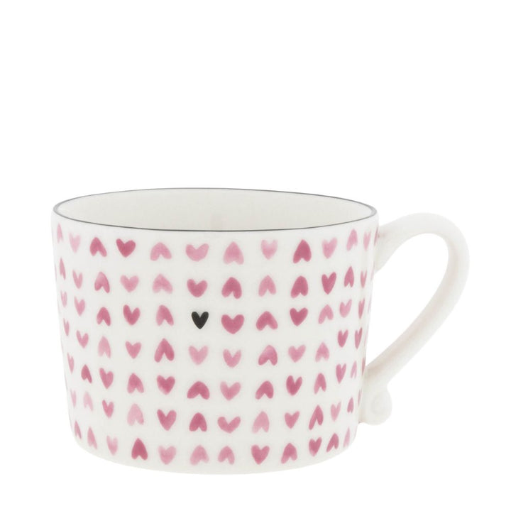 Bastion Collections Tasse Watercolour Rose Hearts all over