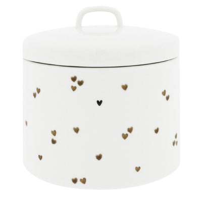 Bastion Collections Aufbewahrungsdose Brown Hearts  XL