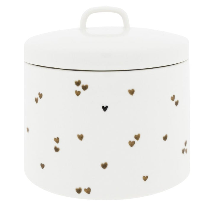 Bastion Collections Aufbewahrungsdose Brown Hearts  XL
