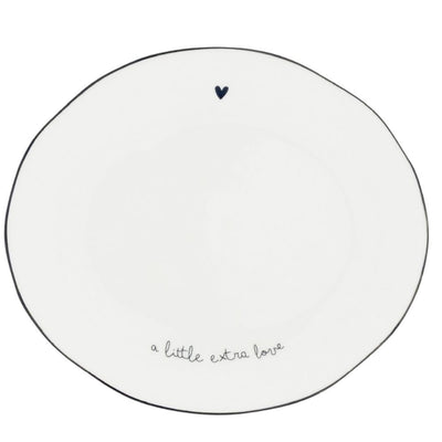 Bastion Collections Teller Oval Heart in black klein