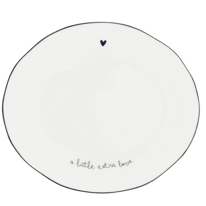 Bastion Collections Teller Oval Heart in black klein