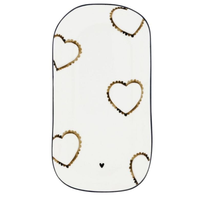 Bastion Collections Teller oval Hearts XS
