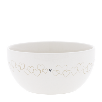 Bastion Collections Schale Watercolour Natural Hearts
