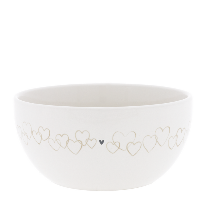 Bastion Collections Schale Watercolour Natural Hearts
