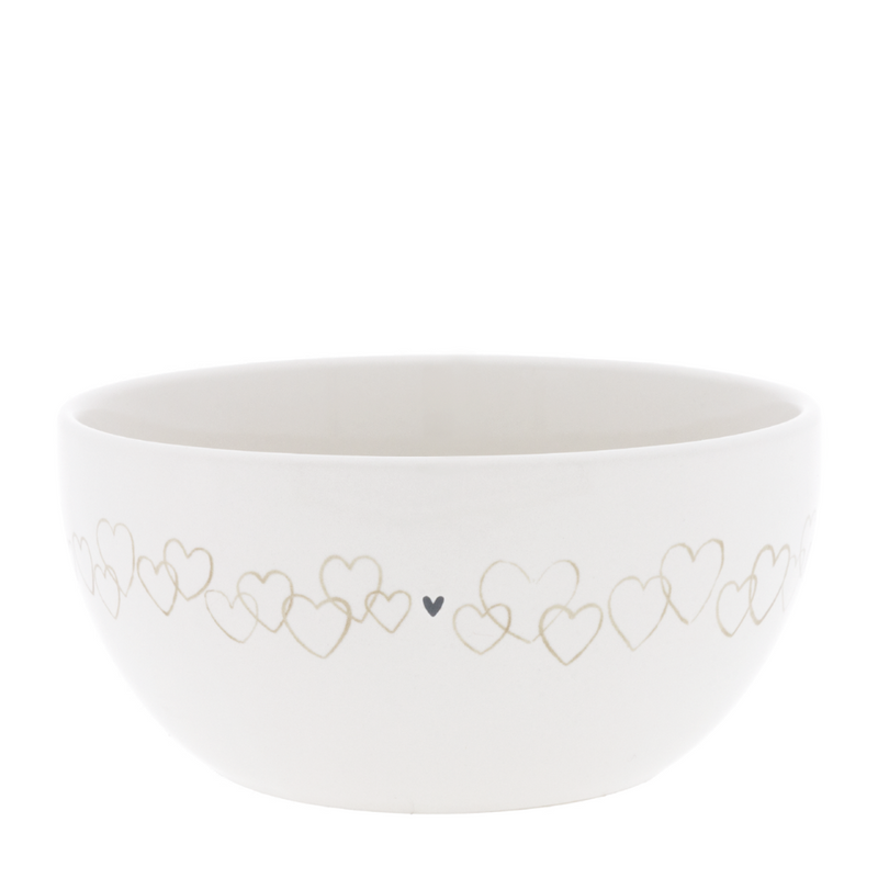 Bastion Collections Schale Watercolour Natural Hearts