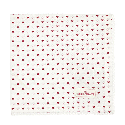 Greengate Stoffserviette Layla petit mit Spitze weiß