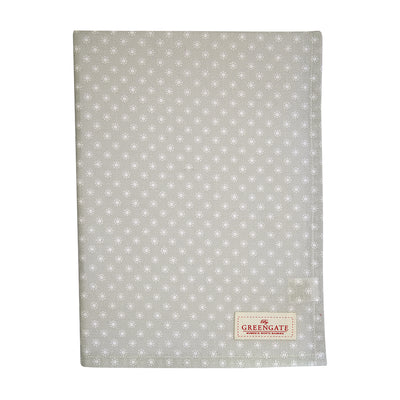 Greengate Geschirrtuch Harriet hellgrau
