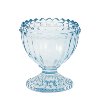 Greengate Glas Eierbecher Alice hellblau