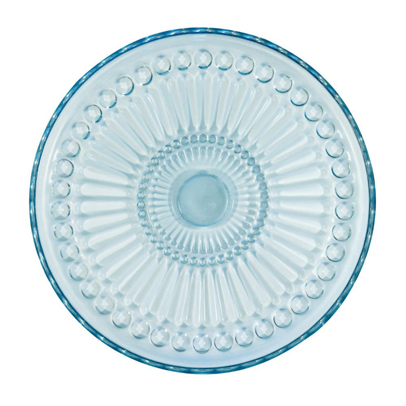 Greengate Glas Teller Alice hellblau