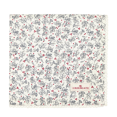 Greengate Stoffserviette Adley mit Spitze weiß
