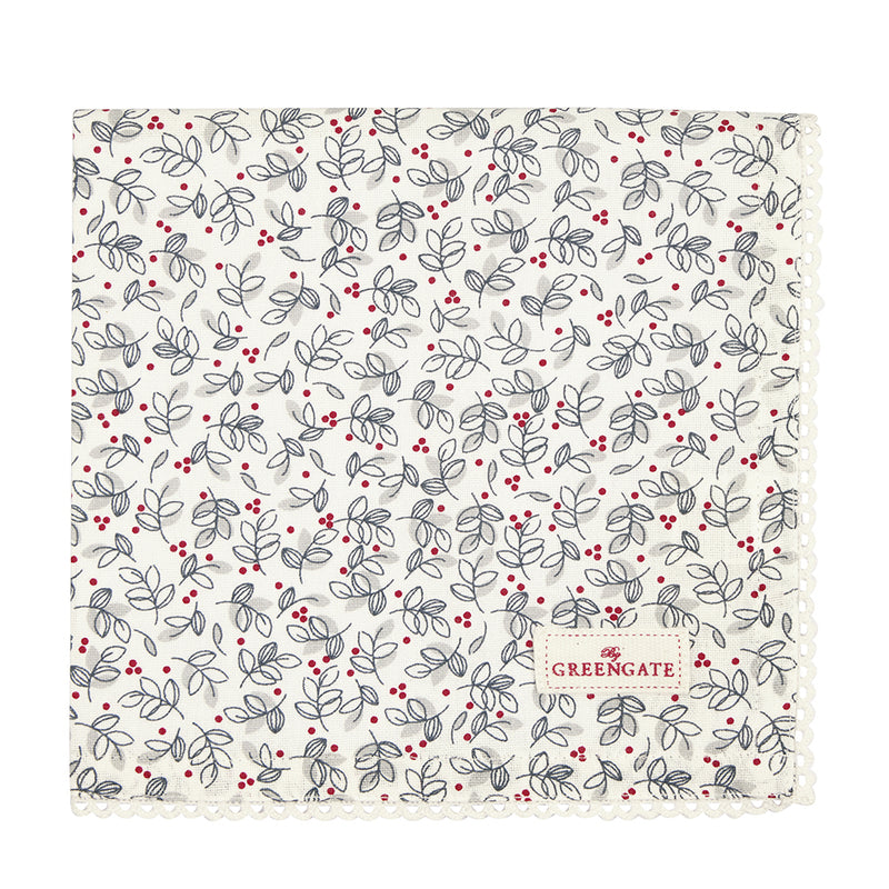 Greengate Stoffserviette Adley mit Spitze weiß