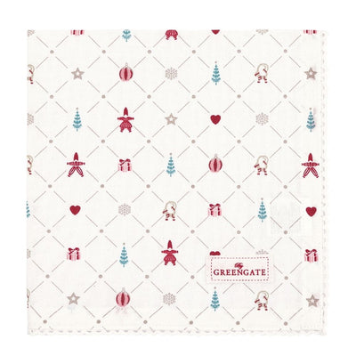 Greengate Serviette mit Spitze Clarina weiß