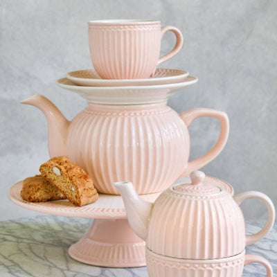 Greengate Tasse mit Untertasse Alice rosa