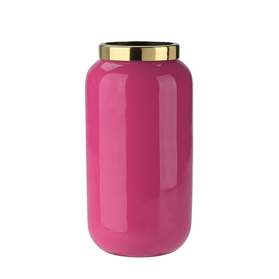 Vase Metall Pink 12 cm