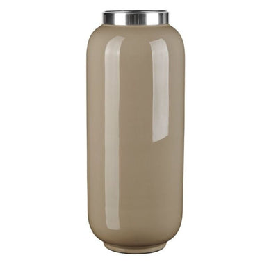 Vase Metall schlammfarben 32 cm