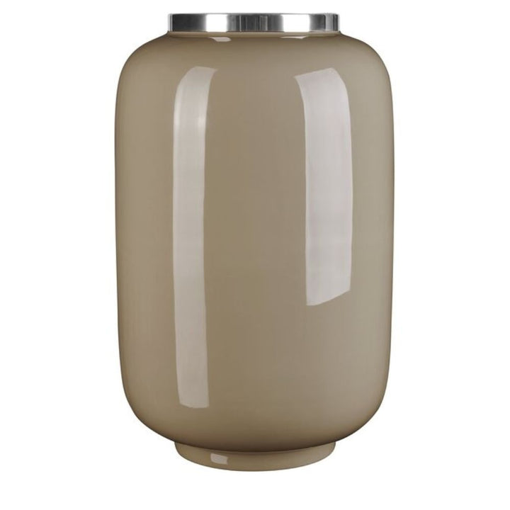 Vase Metall schlammfarben 40 cm