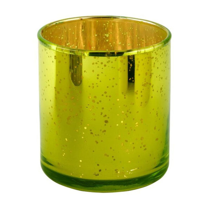 Glas Windlicht Rapsody neon lime