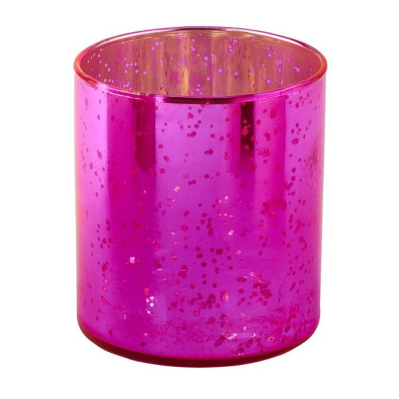 Glas Windlicht Rapsody neon fuchsia