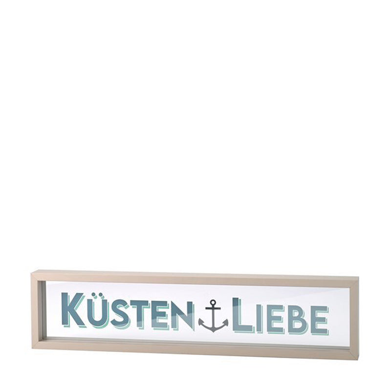 Glasbild Küstenliebe