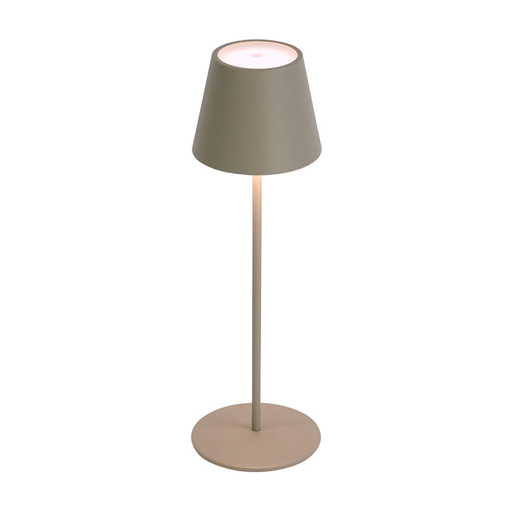 LED Tischleuchte taupe