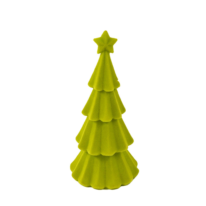 Weihnachtsbaum beflockt Grün
