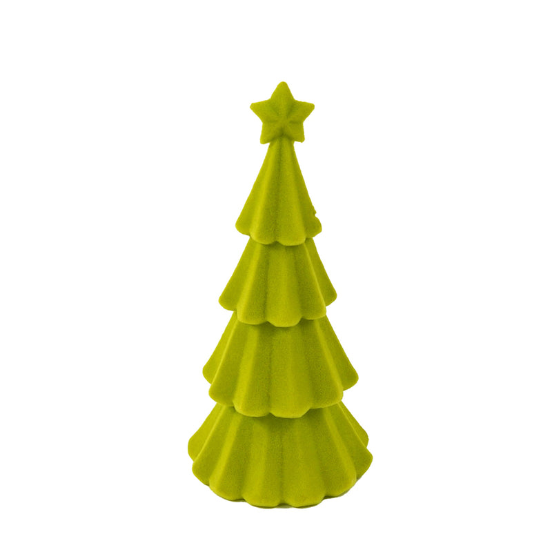 Weihnachtsbaum beflockt Grün