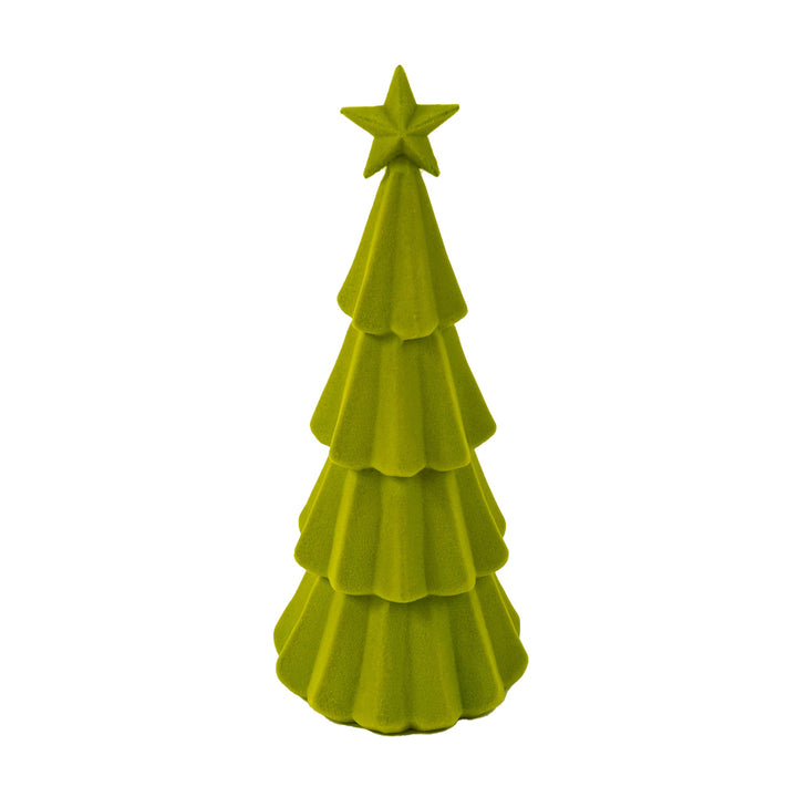 Weihnachtsbaum beflockt Grün Groß