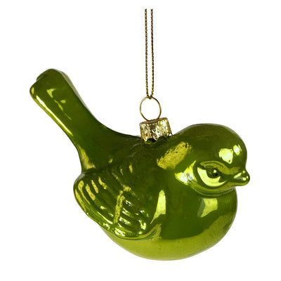 Glas Vogel zum Hängen Grün