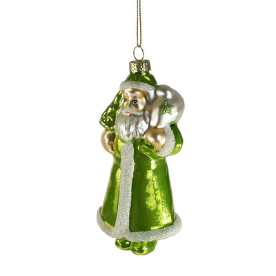 Glas Weihnachtsmann Grün