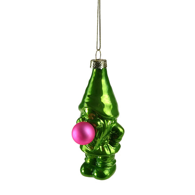 Glas Weihnachtswichtel Grün