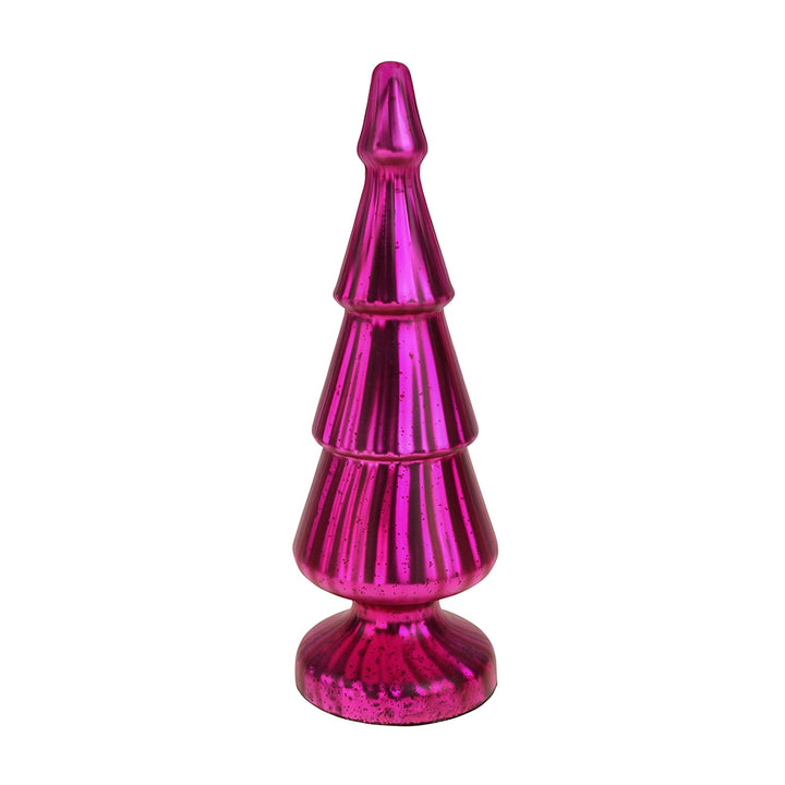 Glas Tanne magenta matt groß