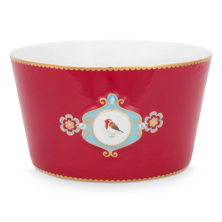 Pip Studio Schale Love Birds Medaillon rot groß