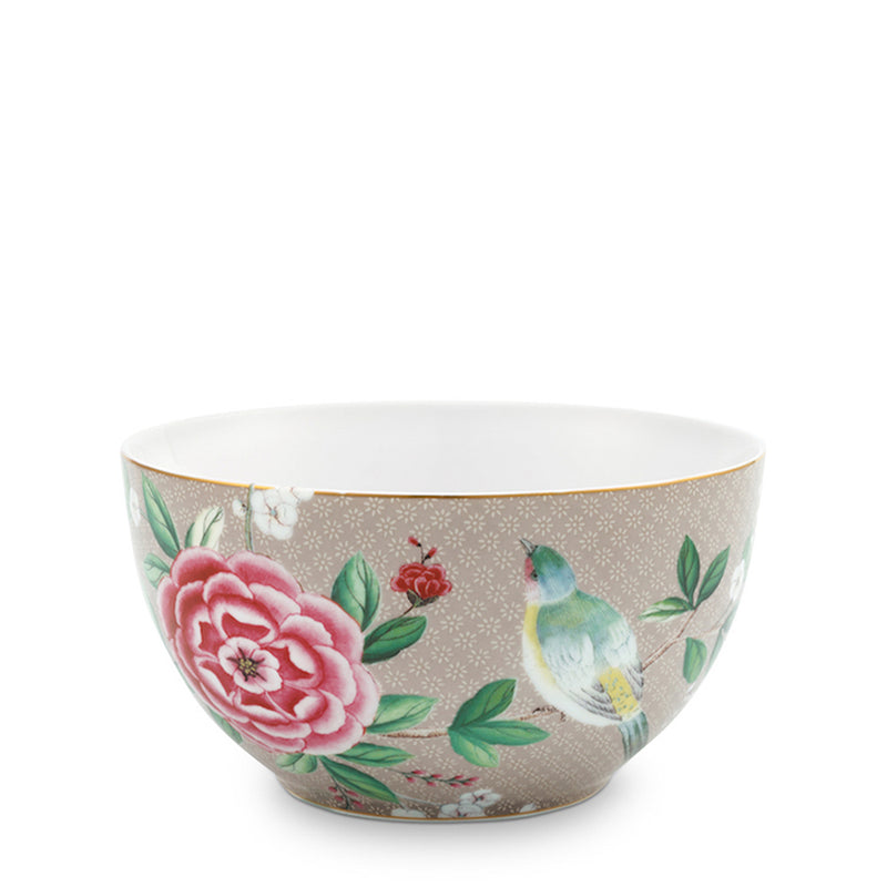Pip Studio Schale Blushing Birds khaki 15 cm