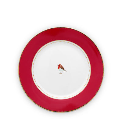 Pip Studio Frühstücksteller Love Birds rot 21 cm