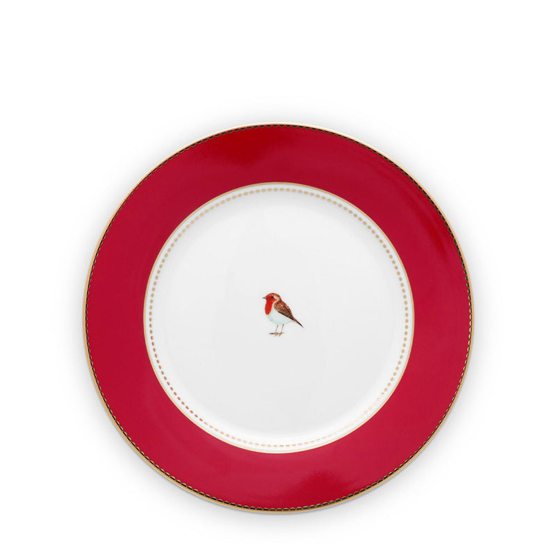 Pip Studio Frühstücksteller Love Birds rot 21 cm