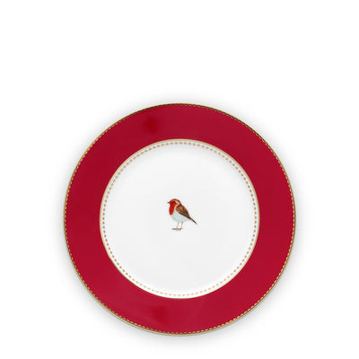 Pip Studio Gebäckteller Love Birds rot 17 cm