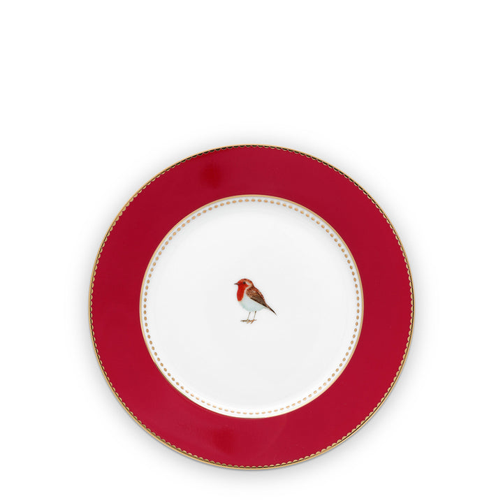Pip Studio Gebäckteller Love Birds rot 17 cm