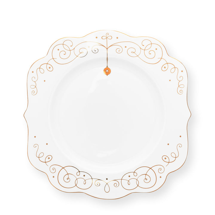 Pip Studio Speiseteller Royal Winter White 28 cm