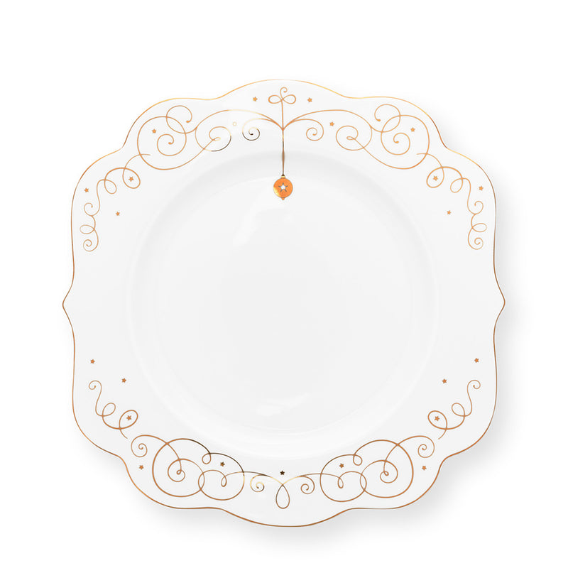 Pip Studio Speiseteller Royal Winter White 28 cm