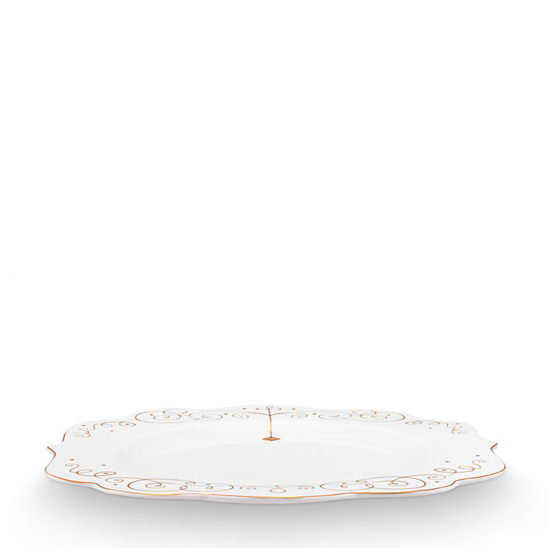 Pip Studio Speiseteller Royal Winter White 28 cm