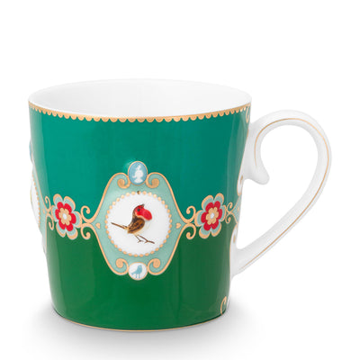 Pip Studio Tasse Love Birds Grüntöne grün groß