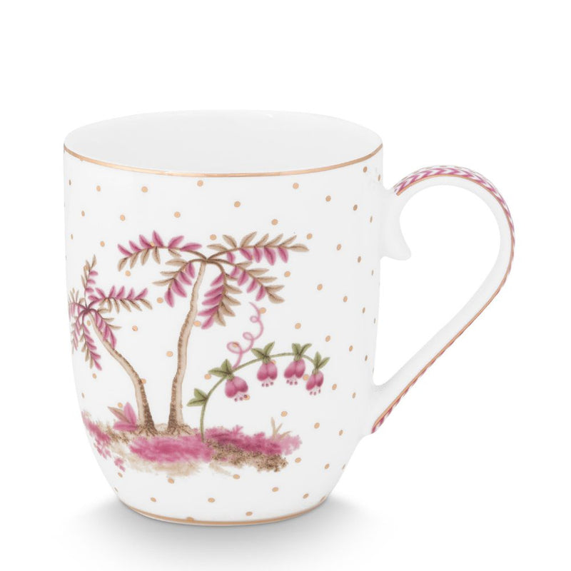 Pip Studio Tasse Jolie Punkte goldfarben rosa klein