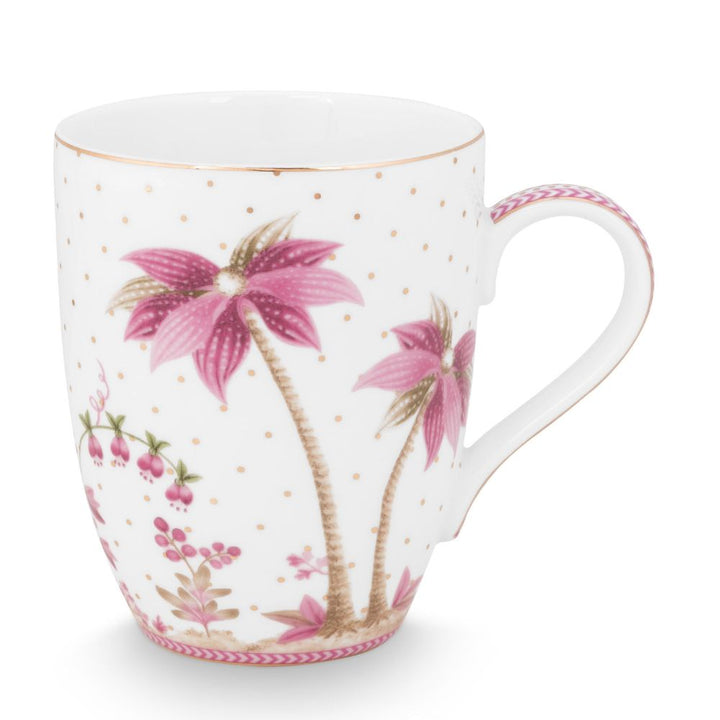 Pip Studio Tasse Jolie Punkte goldfarben rosa groß